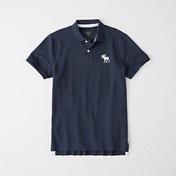 Abercrombie&Fitch EXPLODED ICON STRETCH POLO衫