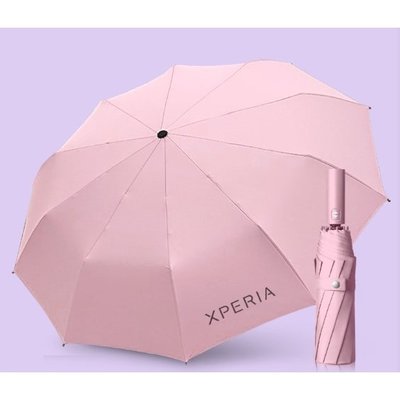 【原廠限量商品】SONY XPERIA 防曬自動摺疊傘 粉/藍 (現貨)