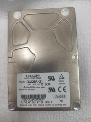 Hitachi DK225A-21 (2160MB) 2.1GB 4500 RPM IDE 2.5吋硬碟