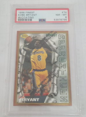96-97 Finest   #74 - Kobe Bryant RC (PSA 8)
