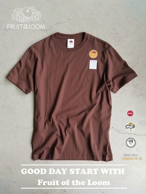 GCTC FRUIT OF THE LOOM 美國百年 Ｔ恤品牌 / BROWN 咖啡色