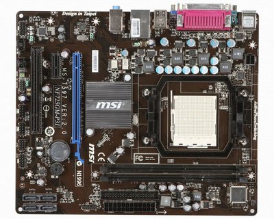 微星 NF725GM-P31 固態電容主機板、AM3+腳位、支援DDR3、PCI-E、拆機測試良品、附擋板