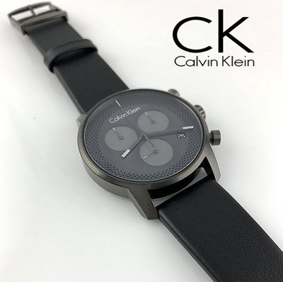 【天美鐘錶店家直營】【下殺↘超低價有保固】全新原廠CK Calvin Klein 三眼計時男錶 K2G177C3