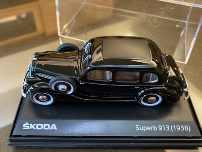 Skoda Suberb 913 1938 模型車，1:43，原廠！