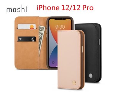 公司貨 Moshi Overture for iPhone 12/12 Pro 磁吸可拆式卡夾型皮套 保護套 二合一