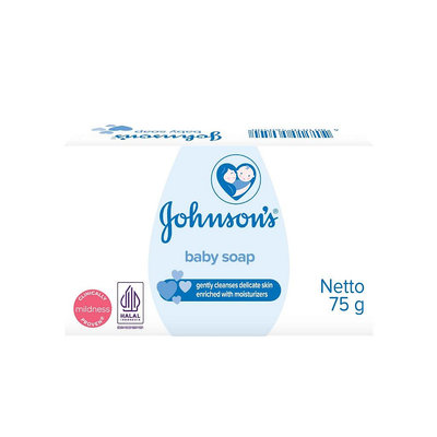 【Johnson's 嬌生】嬰兒潤膚香皂-原味(75g)【1225】