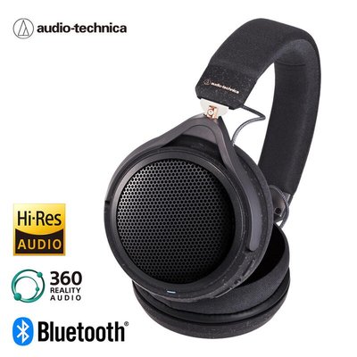 【張大韜】[送耳機架+殼+袋] 鐵三角ATH-HL7BT 開放式藍牙無線耳罩 360 Reality Audio認定機種