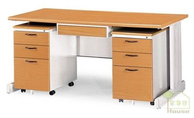 [ 家事達 ] 台灣OA-263-13 SHU150-木紋鐵製辦公桌 組(150*70*高74cm) 特價