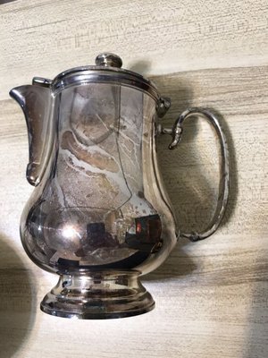安然嚴選 Christofle 法國 皇室御用 銀器 茶壺 咖啡壺 出清 高約15 容量約500ml 両人份