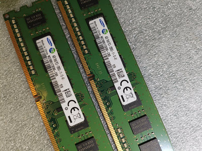 Samsung 三星 DDR3 8G 1600 (4G*2) 雙通道嚴選 顆粒一模一樣 單面效能優