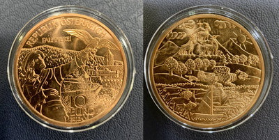 全新奧地利2012年奧地利聯邦州-卡琳西亞州10歐元紀念幣- KM# 3208