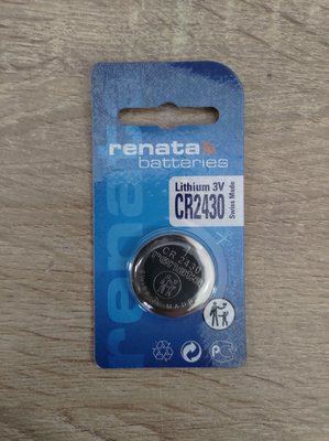 瑞士Renata CR2430  鈕扣電池 遙控電池