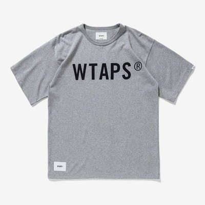 全新真品 WTAPS 21SS BANNER / SS / COTTON tee 短袖T恤 t-shirt 灰色 L號 03號  WTVUA 現貨在台