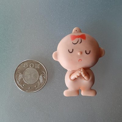 【kuttoi】1960.1970日本早期迷你軟膠娃娃.祈願小寶寶搪膠玩具