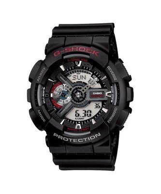 台灣CASIO 手錶公司貨 G-SHOCK 重機造型GA-110-1 A耐衝擊指針雙顯多功能錶GA-150