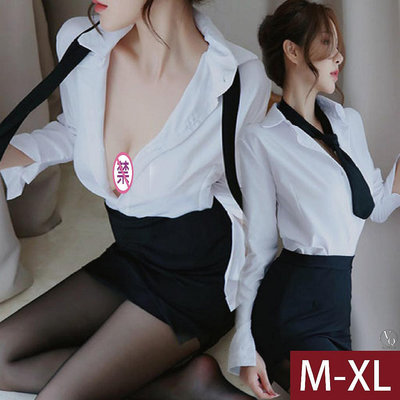 性感秘書 M-XL大尺碼 性感睡衣 襯衫  OL套裝 COSPLAY 情趣內衣 角色扮演 情趣衣服 G178食色性也 滿599免運