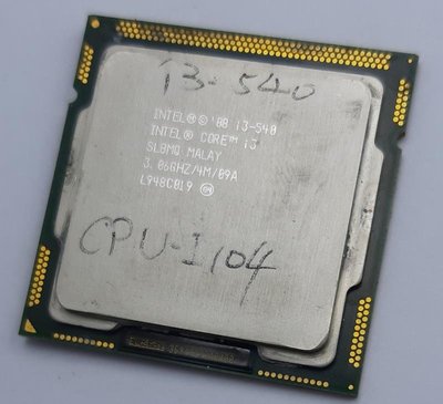 【冠丞3C】INTEL i3-540 1156腳位 CPU 處理器 CPU-I104
