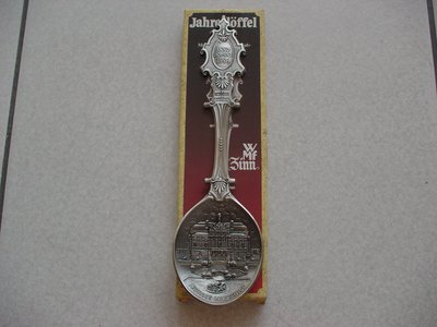 德國WMF Zinn Germany 1986錫器紀念湯匙，品相超優，保存完美，值得收藏【A65】