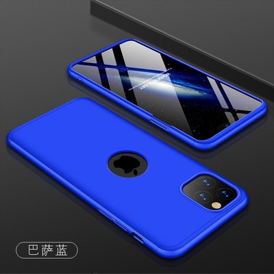 GMO  贈PET軟膜蘋果iPhone 11 ProGKK360度3段全包殼完美包覆手機殼藍色保護殼手機套保護套