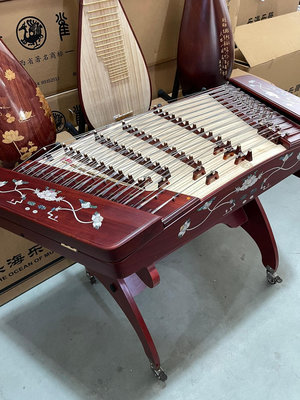 【二手】星海牌紅木揚琴樂器8622L（荷塘月色）此型號揚琴市場占有率16886【元明清古玩】古董 老貨 擺件