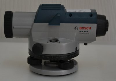 【宏盛測量儀器】德國BOSCH GOL32D水準儀/水平儀 ~ 附腳架箱尺 校正過才出貨(含稅價)