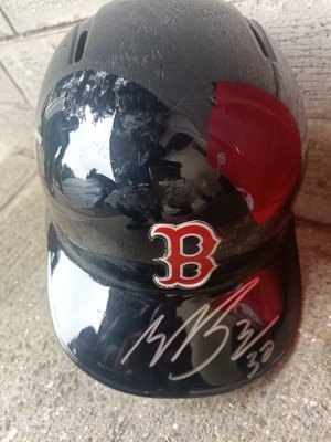 (記得小舖)MLB 波士頓紅襪 林子偉親筆簽名(雙簽) 2018年實戰打擊頭盔Size7/14含MLB官方認證 值得收藏 台灣現貨