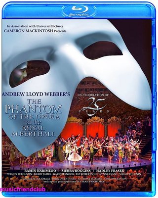 熱銷直出 韋伯歌劇魅影25周年演出 Phantom of the Opera 中字 (藍光BD50)蝉韵文化音像BD藍光