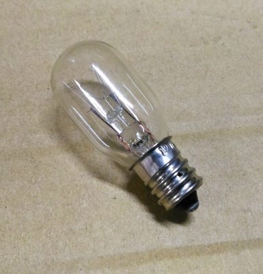{水電材料行}~[照明燈具]~E14 燈頭 15W 120V 冰箱燈泡 木瓜燈泡 指示燈泡 鎢絲燈泡 黃光 傳統燈泡