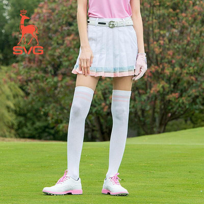 創客優品 SVG高爾夫服裝女款半身裙俏皮多褶運動短裙GJ0TS132 GF2401