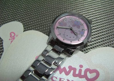 Hello kitty watch 時尚時髦造型鋼帶腕錶 LK572LWPA LK572LWNA1