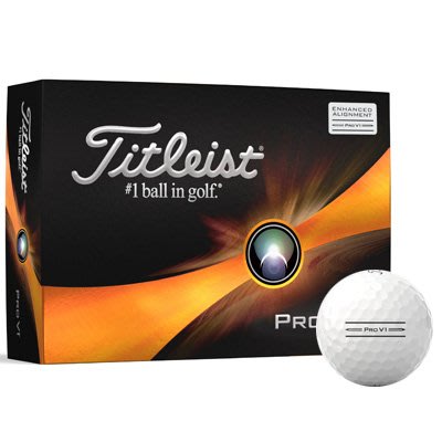 (易達高爾夫)全新原廠'23 Titleist Pro V1 AIM 三層球 (瞄準線強化版) 高爾夫球