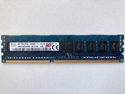 現代海力士SK 8G 1RX4 PC3L-12800R DDR3 1600 REG ECC伺服器記憶體