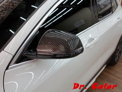 Dr. Color 玩色專業汽車包膜 BMW X2 亮面carbon_後視鏡
