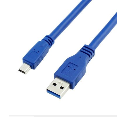 USB3.0公對mini公數據線 USB3.0mini10pin延長線 usb對mini轉接線 0.3米0.5米1米-極巧