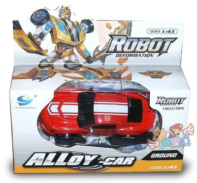 變形機器人玩具車 兒童變形汽車禮物 變形金剛合金小汽車