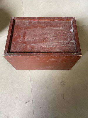 【二手】木箱木盒抽拉蓋木盒品相完整實用 古玩 古董 舊藏【微淵古董齋】-5897