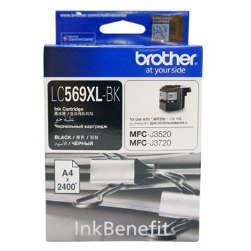 **福利舍 BROTHER LC569XL BK 黑色墨水匣, 適用機型MFC-J3520, J3720(含稅)