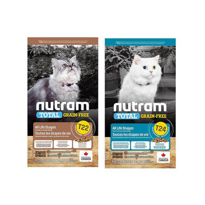 T22 T24☆米可多寵物精品☆加拿大Nutram紐頓無穀T22挑嘴全齡貓飼料（火雞+雞肉）2kg