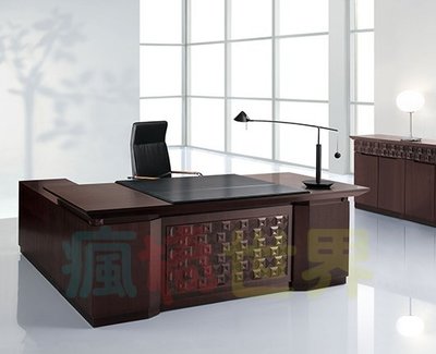 億嵐家具《瘋椅》歡迎洽詢  訂製 高級 主管桌 EN-A1002 董事長桌/老闆桌/辦公桌/木製桌