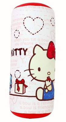 12吋 Hello Kitty 小圓筒抱枕 圓柱枕 KT