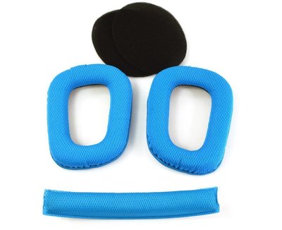 特賣-保護套 虧本促銷 羅技G35  G930 G430 藍色透氣網布 耳機海綿套 耳罩