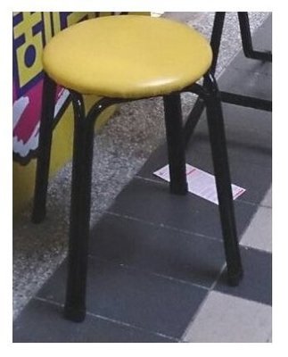 【中和利源店面專業賣家】全新 板凳【台灣製】餐椅 矮凳 工作椅 圓椅 涼椅 皮椅 雙管椅腳 涼椅火鍋椅 熱炒椅