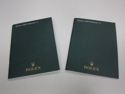 Rolex 勞力士 2007年 2008年 GMT-Master II 原廠 英文 德文 說明書 手冊 兩本 （免運費）