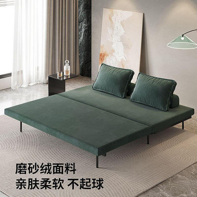【現貨】沙發床北歐客廳多功能時尚可摺疊兩用單雙人推拉床小戶型伸縮床