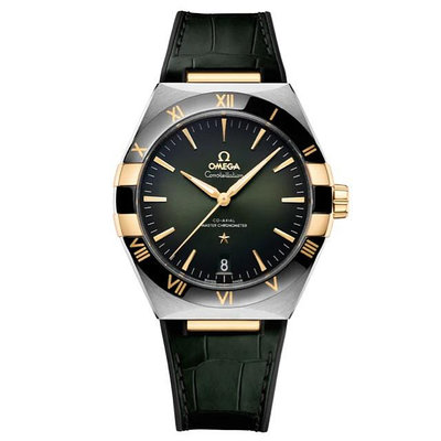 【玩錶交流】全新品 OMEGA 星座系列 玫瑰金 漸層綠色面盤 綠色陶瓷錶框 41mm 8900同軸擒縱 13123412110001