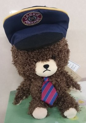 小熊學校 日本正版 the bears' school 喬琪 傑琪 東京車站 站長 限定 坐姿 捲毛娃娃 玩偶
