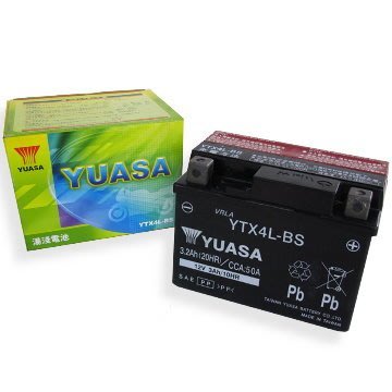 台灣 YUASA 湯淺 YTX4L 機車密閉型免保養電池 4號 機車電池 同GTX4L