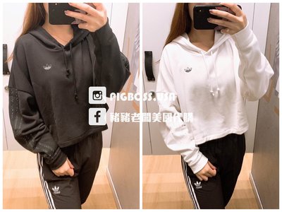 【豬豬老闆】ADIDAS ORIGINALS FAKTEN 長袖 帽T 休閒 運動 女款 白GC6791 黑GC6792