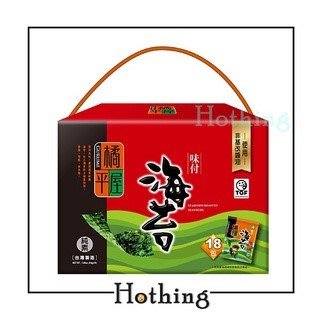 【Hothing】橘平屋 8切味付海苔禮盒 2.6 g X 18包 素食 過年禮盒