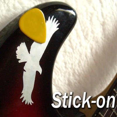 園之屋 現貨 日本製 Inlay sticker 老鷹 Pick 撥片黏性貼 木 電 吉他 烏克麗麗 琴身/護板貼紙
